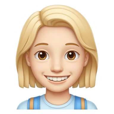 smiling emoji with braces sticker