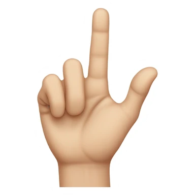 Hand doing L in sign language  sticker