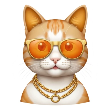 Cat rapping sticker