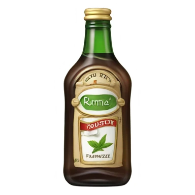 Bottle of rumpleminze alcohol sticker