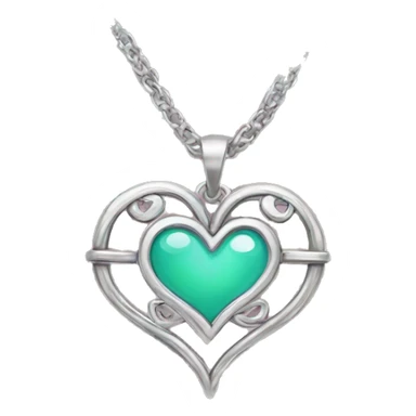 Heart shaped necklace  sticker