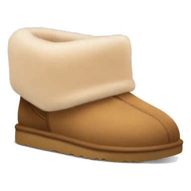 Cozy light brown UGG slippers sticker