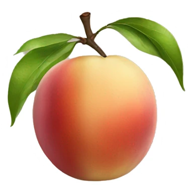 White nectarine sticker