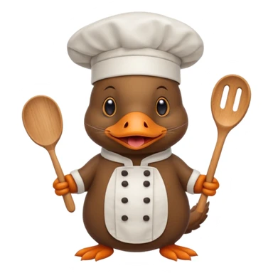 platypus cook sticker