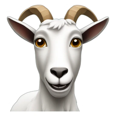 Goat-with-moai sticker