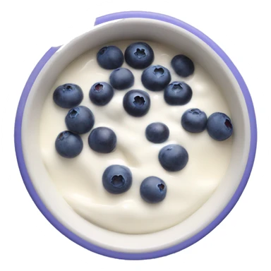 yoghurt bowl with blueberries sticker