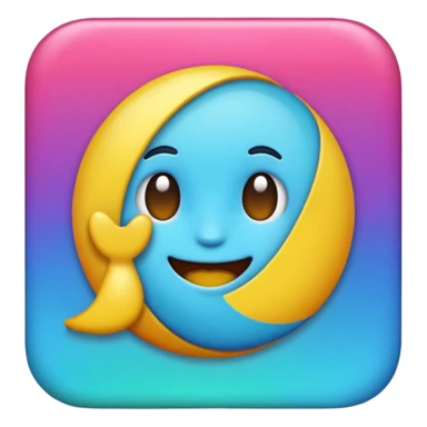 emoji iphone celeste sticker
