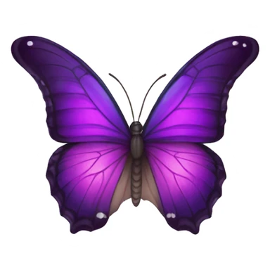 Borboleta roxa com detalhes  roxos roxo sticker