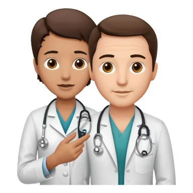 doctor Schaefer treating a  patient sticker