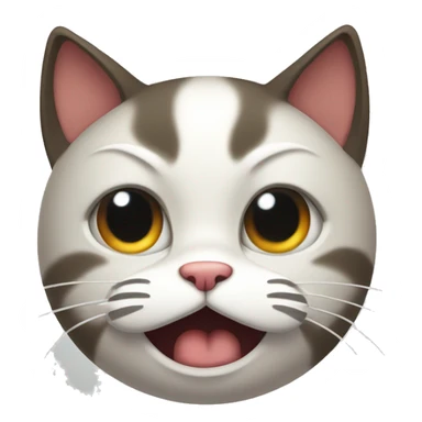 dizzy and annoyed cat sticker