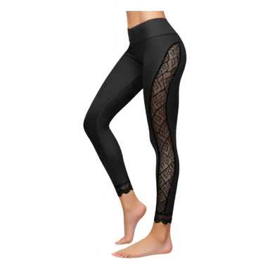 an aesthetic sophisticated legging/stocking/tight with lace pattern  sticker
