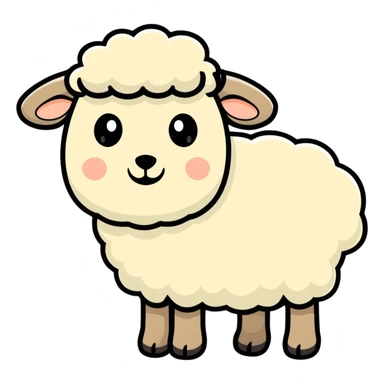 Sheep Emoji sticker