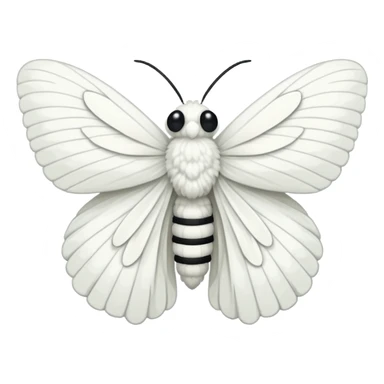 pixel art fluffy moth sticker