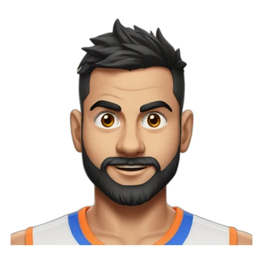 Virat Kohli with kingdom sticker