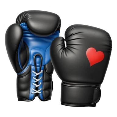 Guante de boxeo en color negro sticker