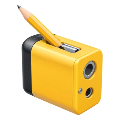 yellow pencil sharpner sticker