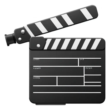 ultra minimalist film slate, one line drawing, abstract sticker