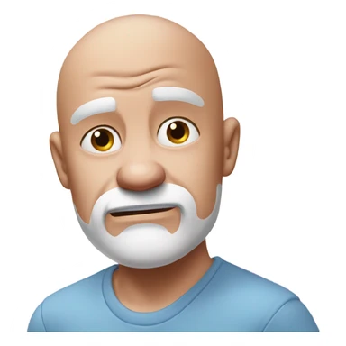 Mr. Clean is crying with big tears sticker