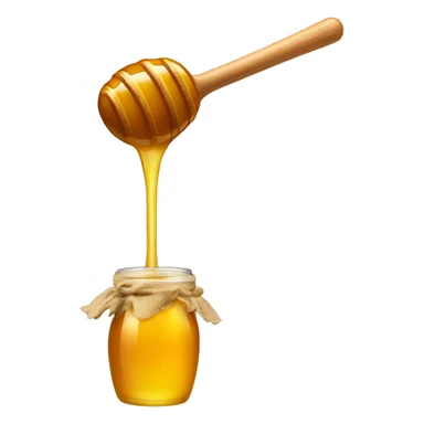 Honey dipper dripping honey sticker