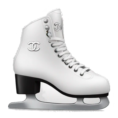Chanel logo Figure skates sticker