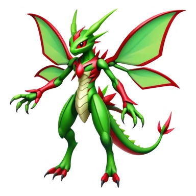  Cool Edgy Shiny Futuristic Ethereal Legendary Scizor-Digimon-Flygon-hybrid full body sticker