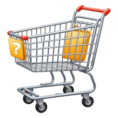 emoji for groceries like empty cart sticker
