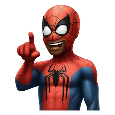 the spiderman pointing meme sticker