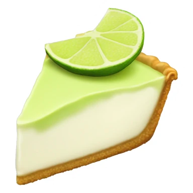 Key lime pie slice sticker