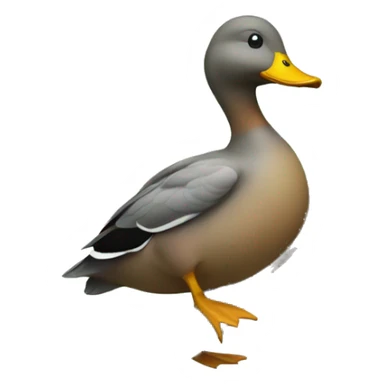 Duck in a tree sticker
