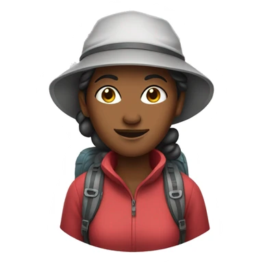 woman hiker  sticker