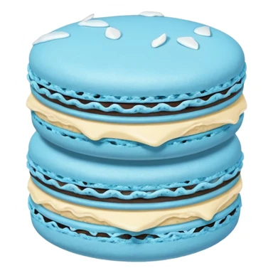 Macaron experiencing anaphylaxis  sticker