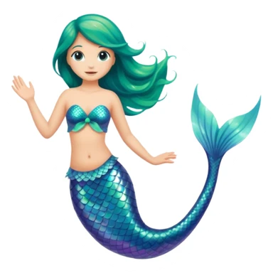 Mermaid tail sticker