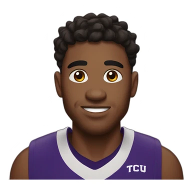 Tcu Basketball player no.9 sticker