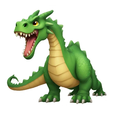 Huge Dragon with a dinosaur sticker