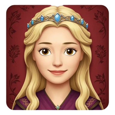Cersei Lannister smile smirk from Games of throne character face only younger sticker