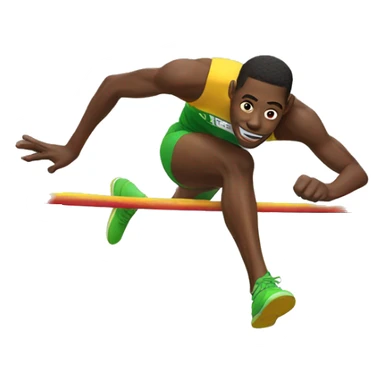 high jump  sticker
