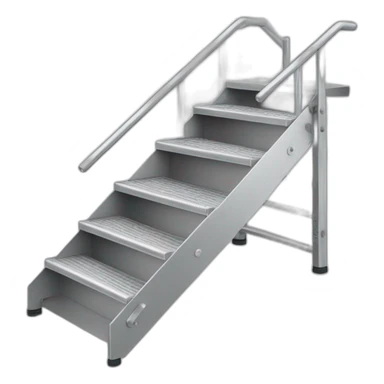 aluminium stair ladder 5 steps sticker