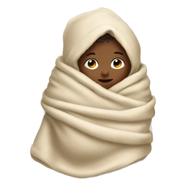 Newborn baby boy wrapped in a blanket  sticker