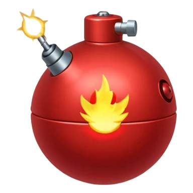 red bomb sticker