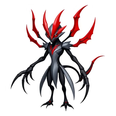 Shiny Gothic Badass Edgy Exotic Bisharp-Darkrai-Scizor-Hybrid-Creature sticker