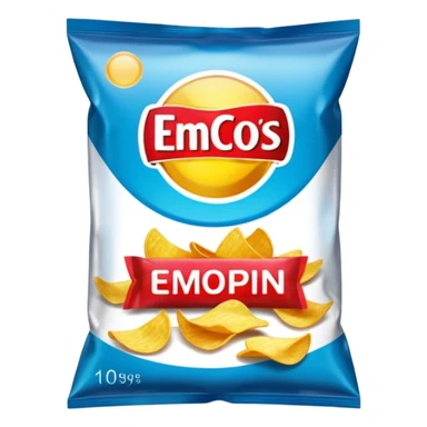 packet of chips sticker