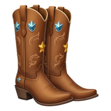 Cowboy boots sticker