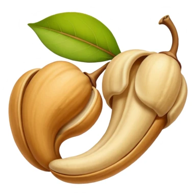 Make single simple Cashew dryfruit without leave  sticker