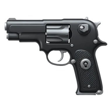 Un emoji que tenga una pistola sticker