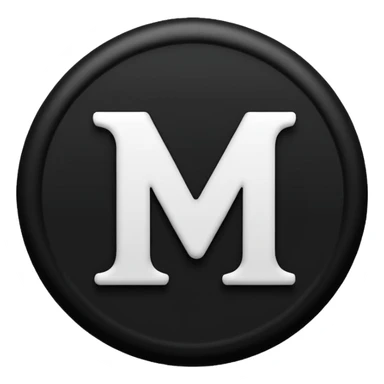 Black circle with “MB” written on in the middle of it. Nothing else no holes or anything. sticker