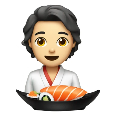 Eat sushi sticker