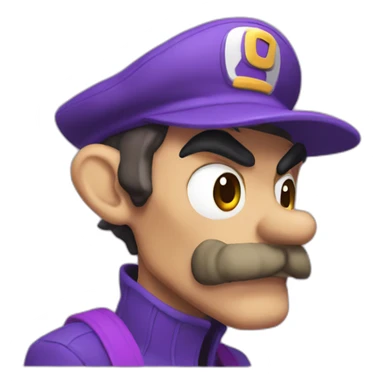 malnourished waluigi sticker