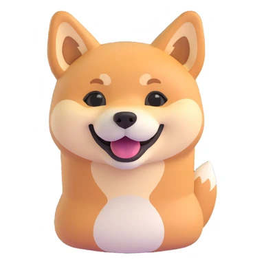 shiba inu, happy sticker