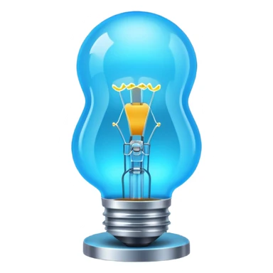 1980s neon light blue lighting lamp sticker