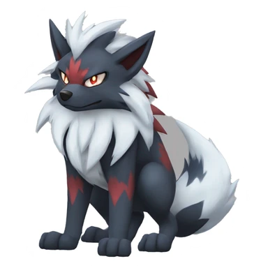 Incineroar Zoroark Lycanroc Fakemon sticker